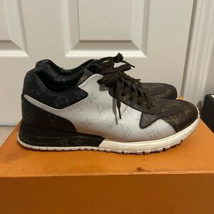 Louis Vuitton Brown and White Sneakers